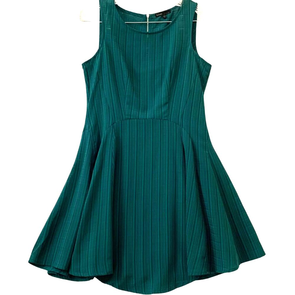 Be Bop Emerald Green Fit & Flare Dress